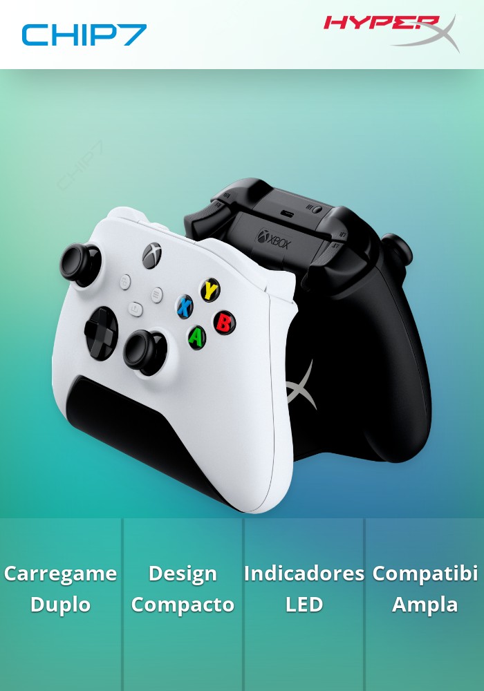 HyperX ChargePlay Duo - Controller Charging Station for Xbox > (PN anterior HX-CPDUX-C)
