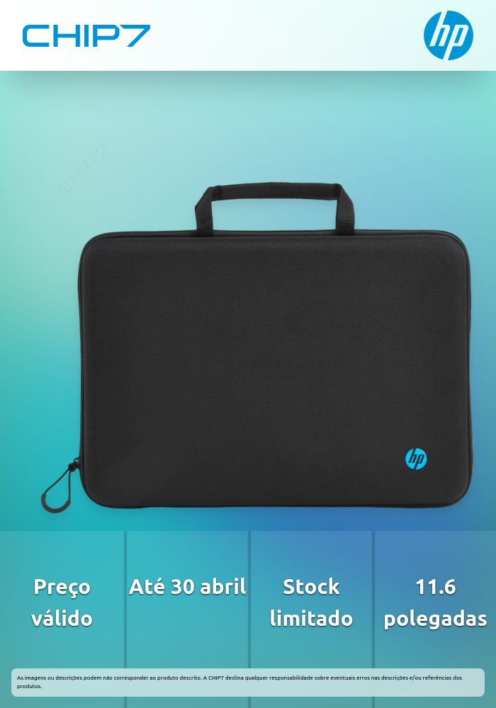 HP Mobility 11.6 Laptop Case  - preço válido p/ unidades faturadas até 30 de abril ou fim de stock das unidades pré estabelecidas