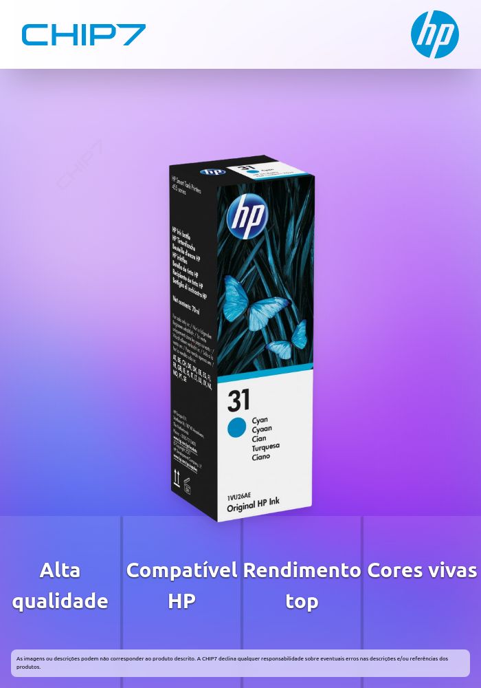 TINTA CIAN HP 31