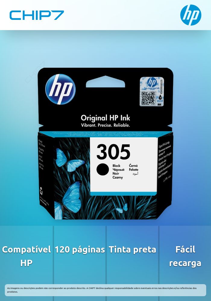 Tinteiro HP 305 Preto