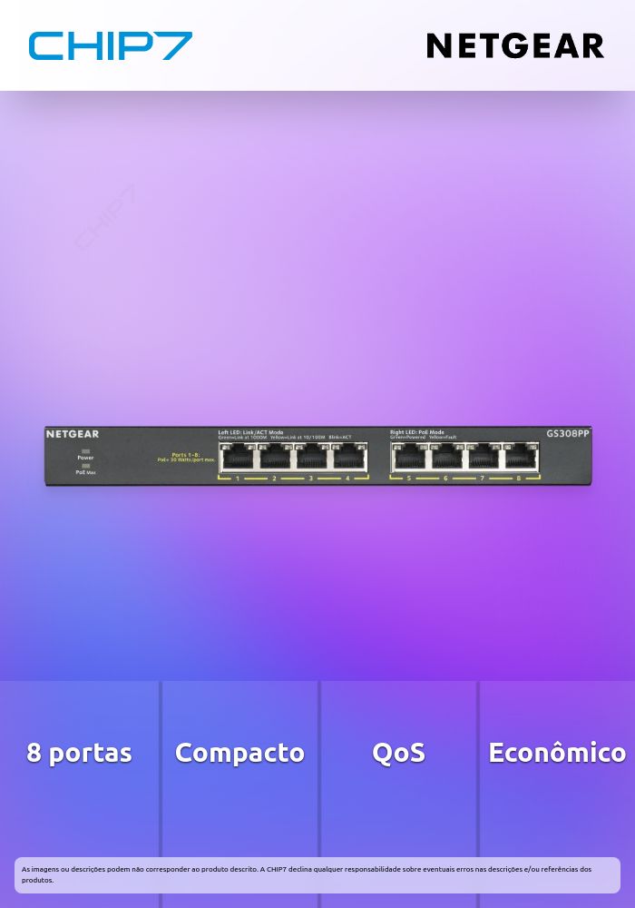 PROSAFE SWITCH 8 PUERTOS GIGABIT