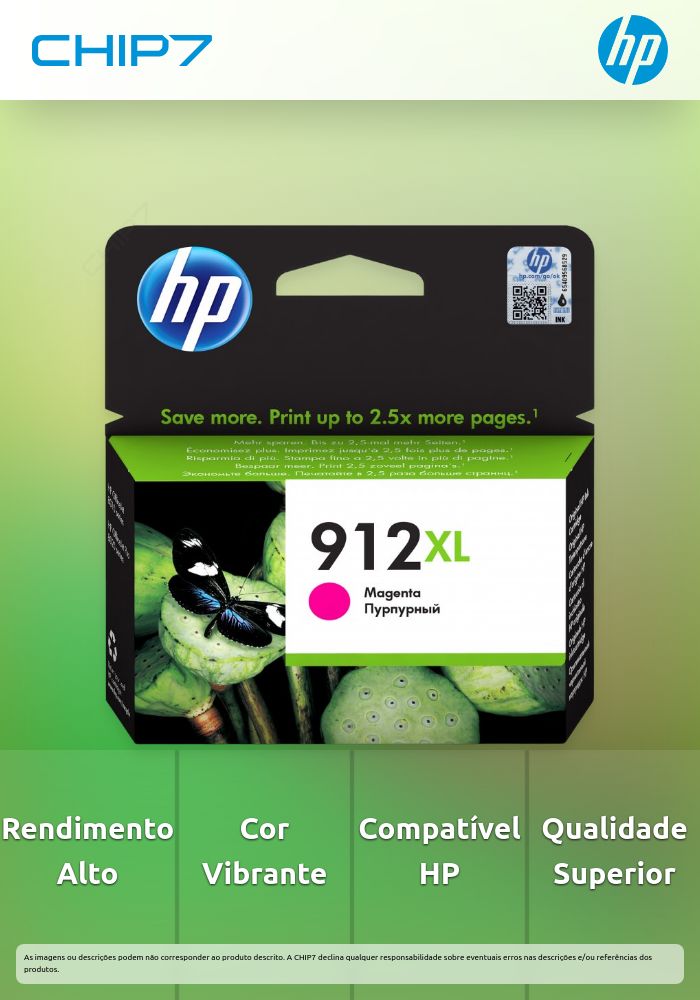 TINTA MAGENTA HP 912XL