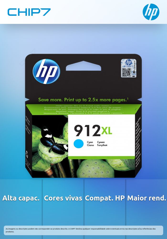 TINTA CIAN HP 912XL