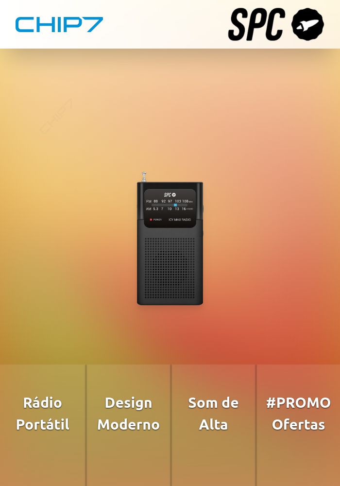 SPC RADIO AM/FM ICY MAX BLACK #PROMO