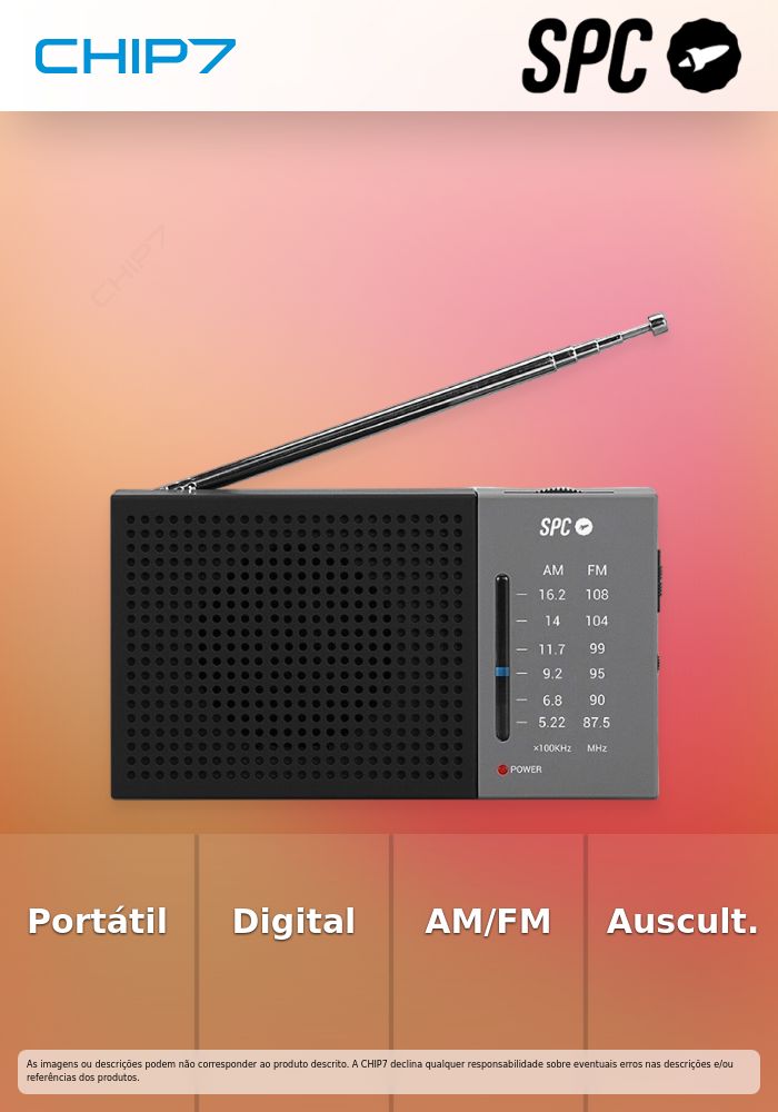 SPC RADIO AM/FM JETTY LITE BLACK