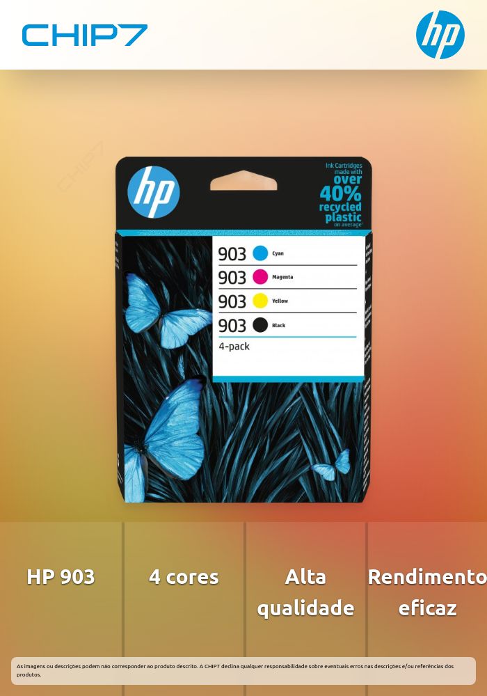 HP 903 CMYK Original Ink Cartridge 4-Pack