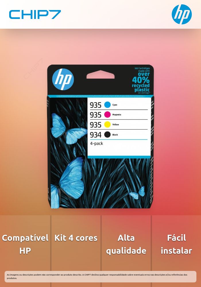 HP 934 Black / 935 CMY Ink Cartridge 4-Pack