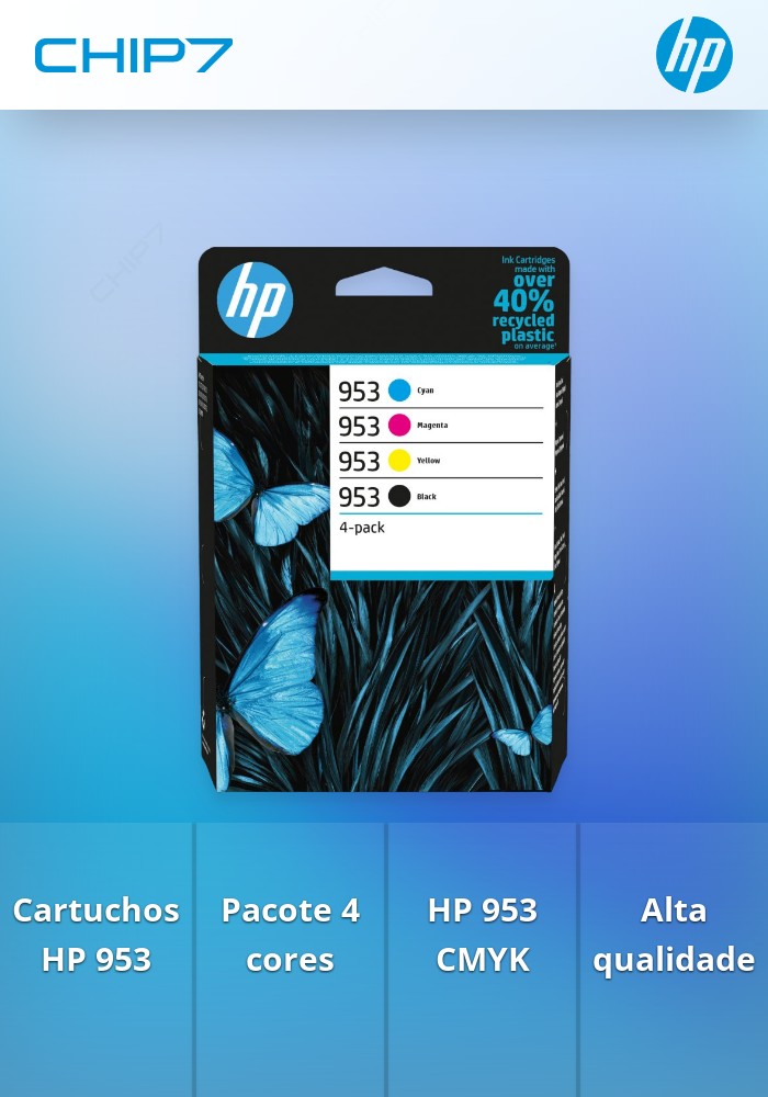 HP 953 CMYK Original Ink Cartridge 4-Pack