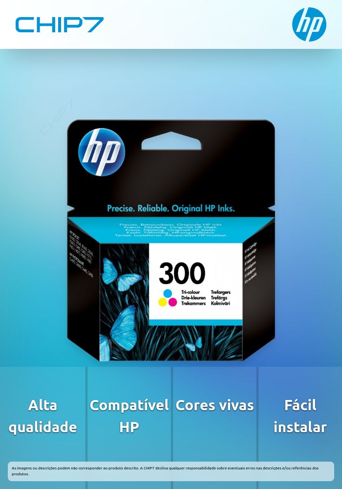 HP 300 Tri-colour Ink Cartridge with Vivera Inks