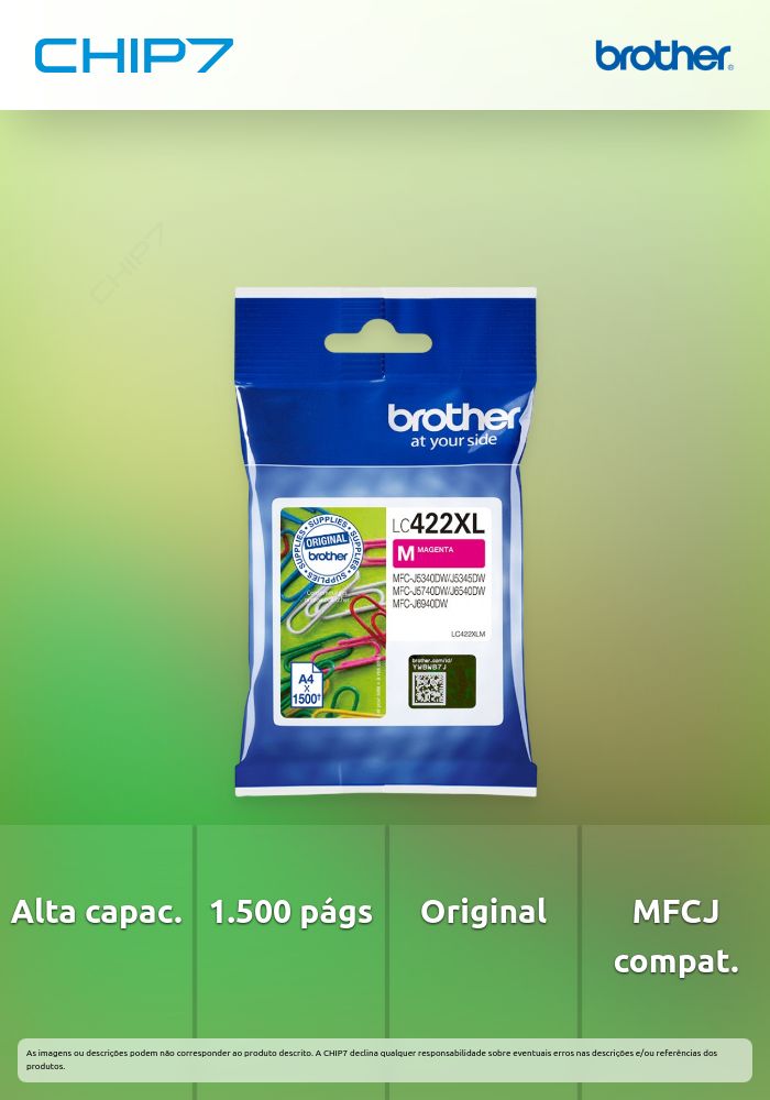 BROTHER TINTEIRO MAGENTA LC422XLM
