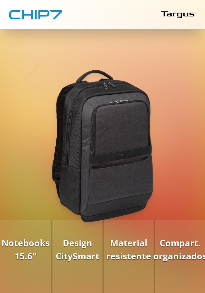 TARGUS MOCHILA CITYSMART ESSENCIAL MULTI-FIT BLACK 15.6