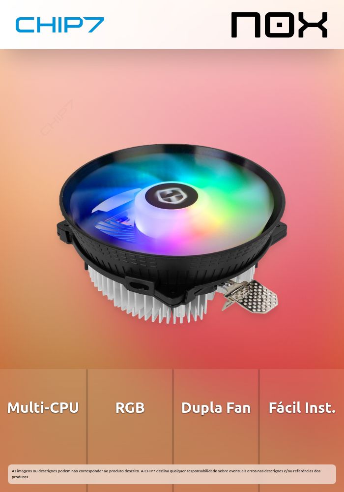 Nox Hummer H-123 Pro RGB - Cooler CPU