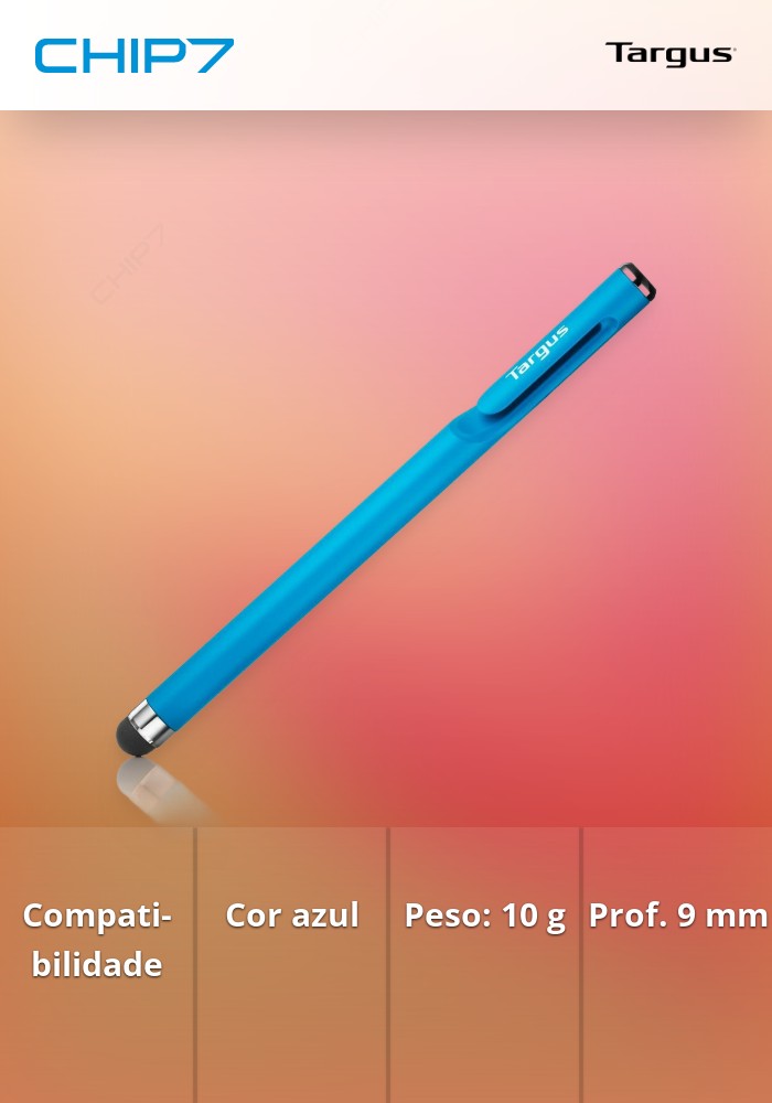 TARGUS PEN STYLUS ANTIMICROBIANA BLUE #PROMO FIM STOCK#