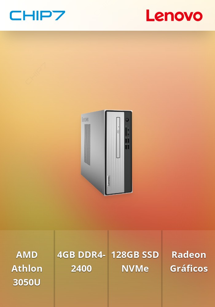 Ideacentre 3 07ADA5-457 - ATHL 3050U, 4GB, 128GB SSD, Windows 11 Home - Grey