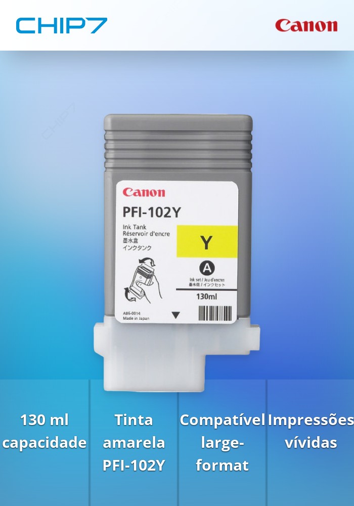 Ink tank 130 ml (yellow) PFI-102Y