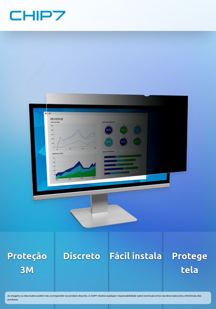 Filtro de Privacidade 3M - Filtro de privacidade do display - 43