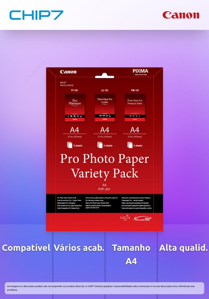 Photo Paper Variety Pack PVP-201 PRO A4