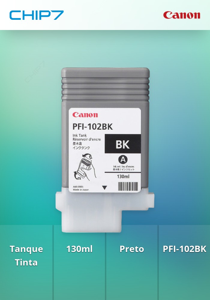 Ink tank 130 ml (black) PFI-102BK