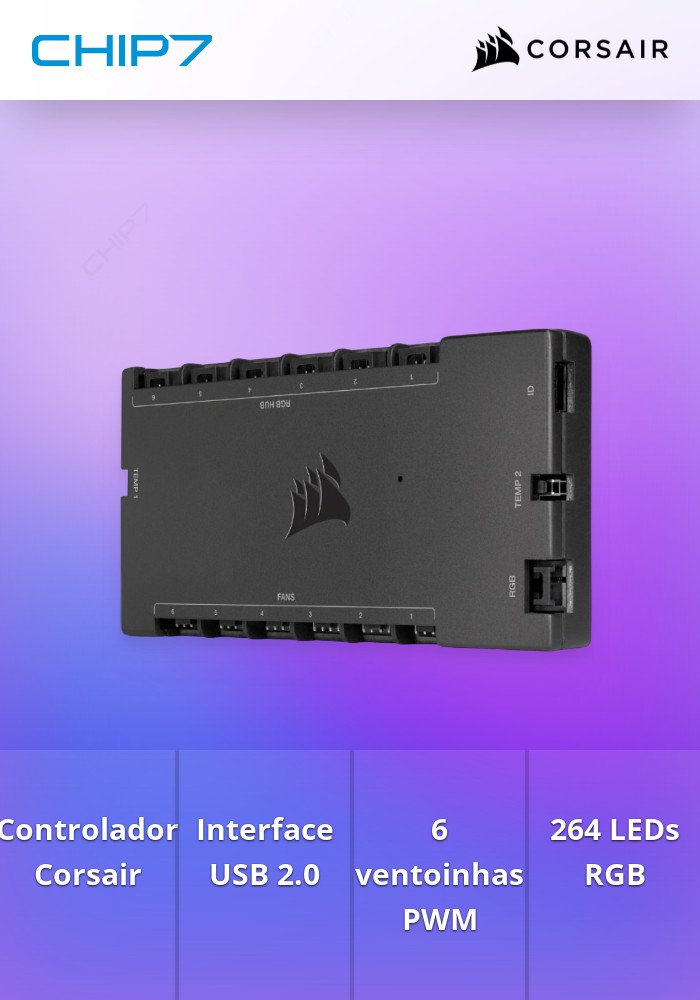 Controlador Corsair iCUE Commander CORE XT
