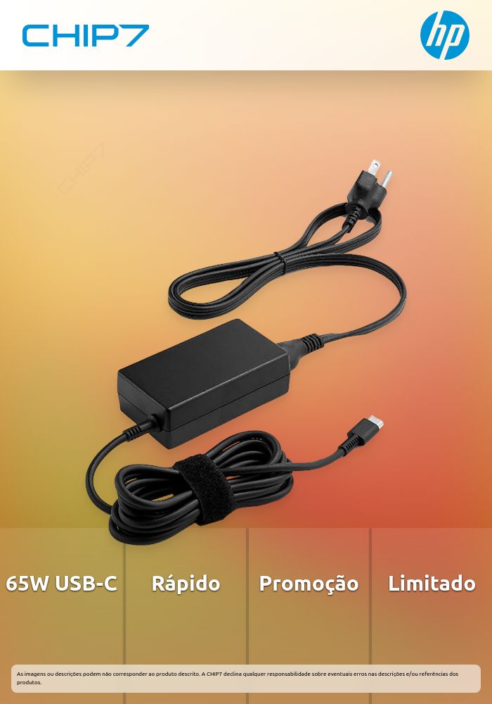 65W USB-C LC Power Adapter  - preço válido p/ unidades faturadas até 30 de abril ou fim de stock das unidades pré estabelecidas
