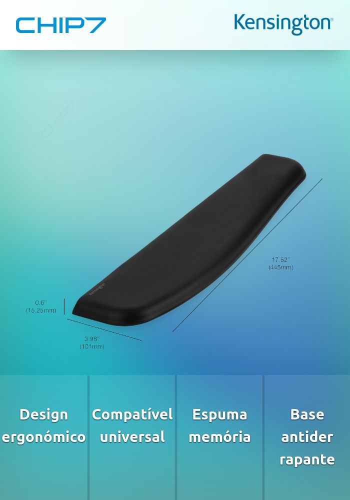Kensington ErgoSoft Apoio de Pulsos para Teclado Comum