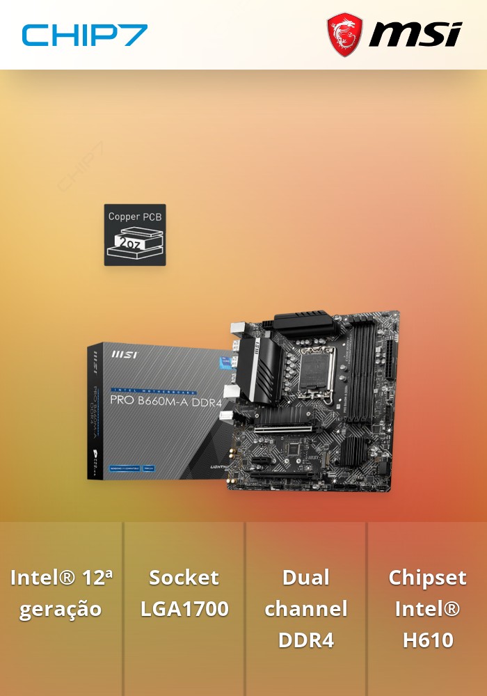 Motherboard MSI PRO H610M-G DDR4