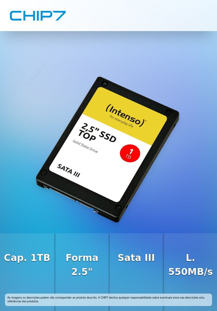 INTENSO SSD 1TB SATA III TOP 2,5