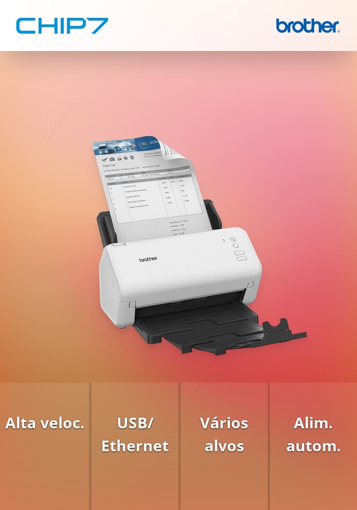 Scanner BROTHER Secretária ADS4100