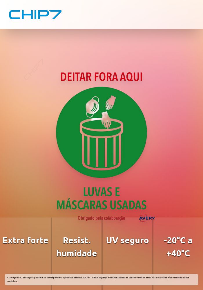 Avery - Covid A4 - Gestão especial de resíduos