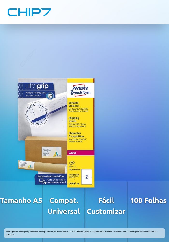 Avery - L7168-100 (Etiquetas A5)