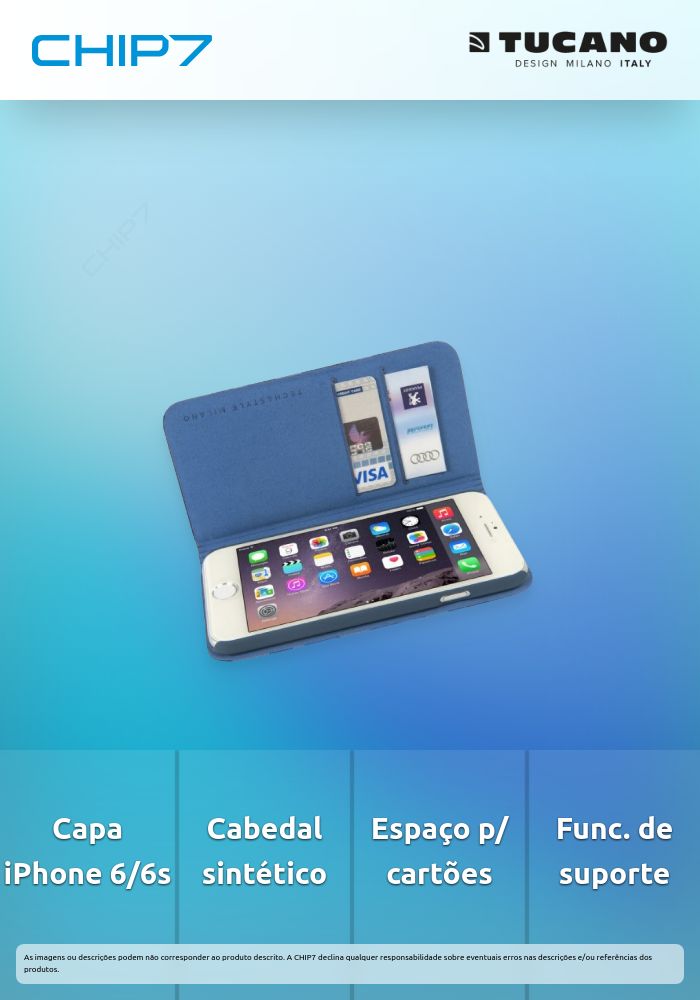 Tucano - Libro Stripes iPhone 6/6s (blue)