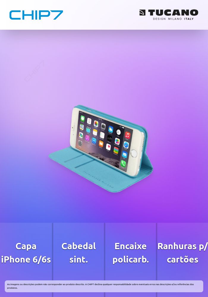 Tucano - Libro Zigzag iPhone 6/6s (light blue)