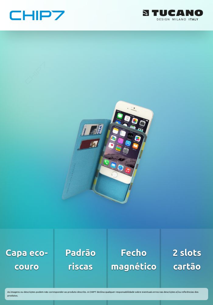 Tucano - Leggero Stripes iPhone 6/6s (green)