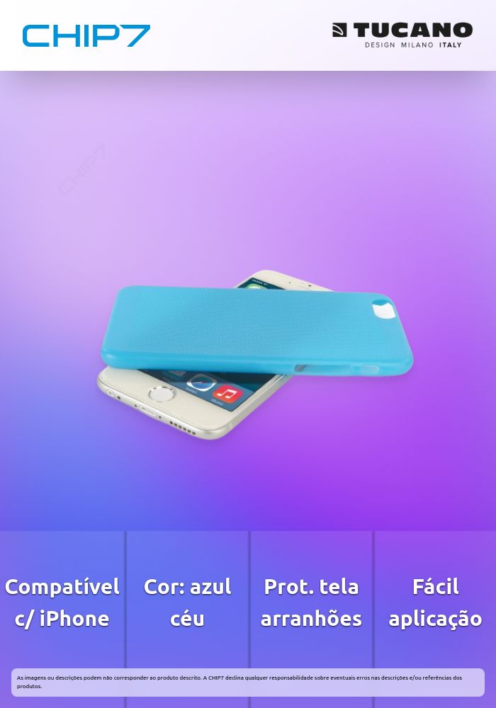 Tucano - Tela iPhone 6/6s Plus (sky blue)