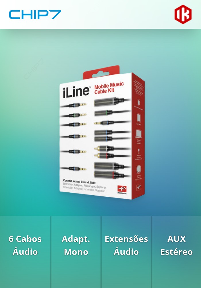 IK Multimedia - Cabo iLine Mobile Music Cable Kit
