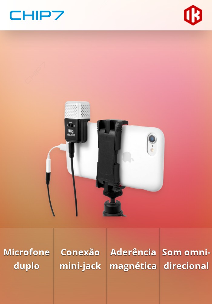 IK Multimedia - Microfone iRig Mic Cast 2