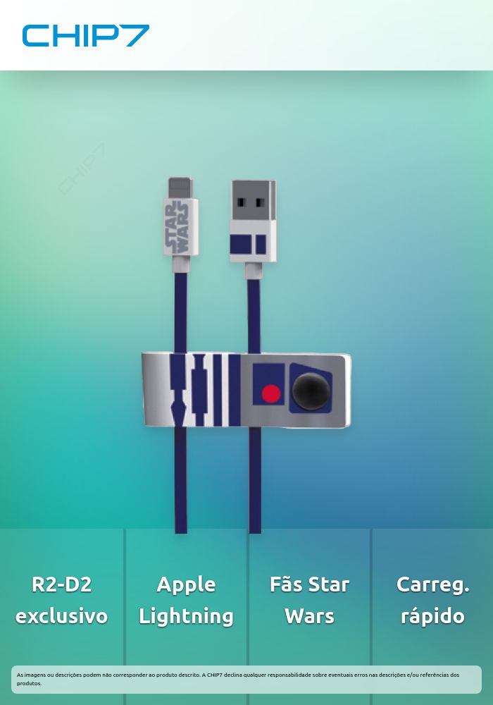 Tribe - Cabo USB-lightning Star Wars (R2-D2)