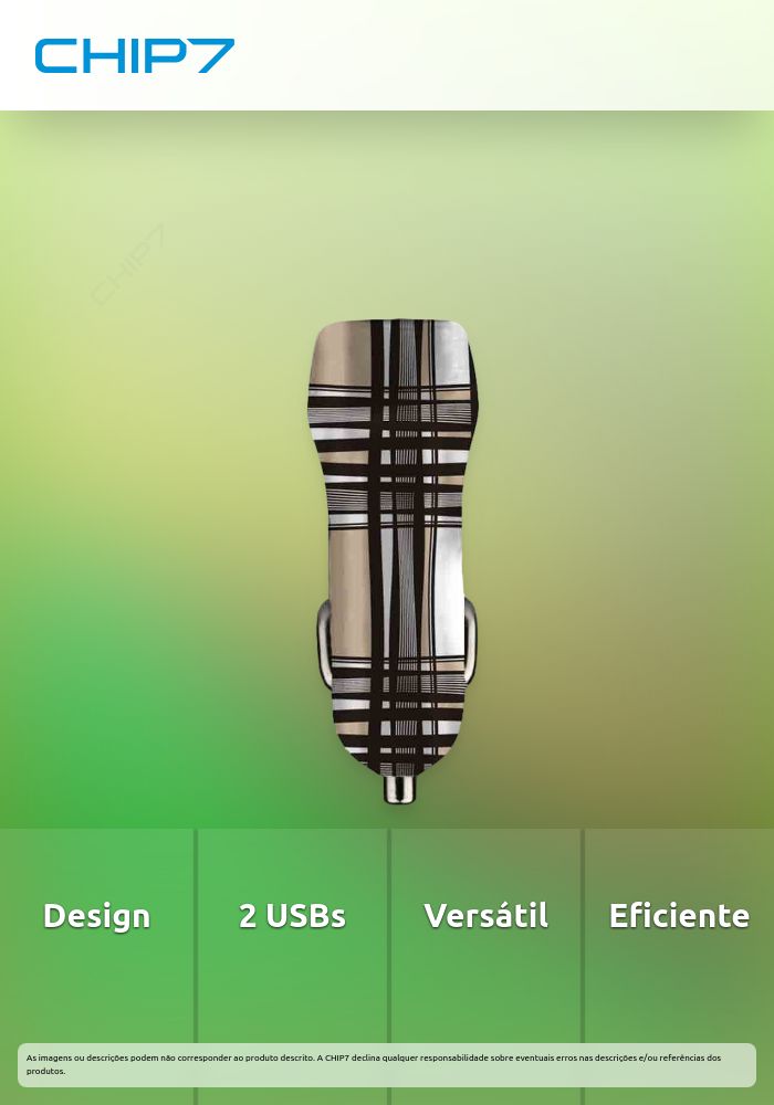 Benjamins - Car Charger 2xUSB (tartan)
