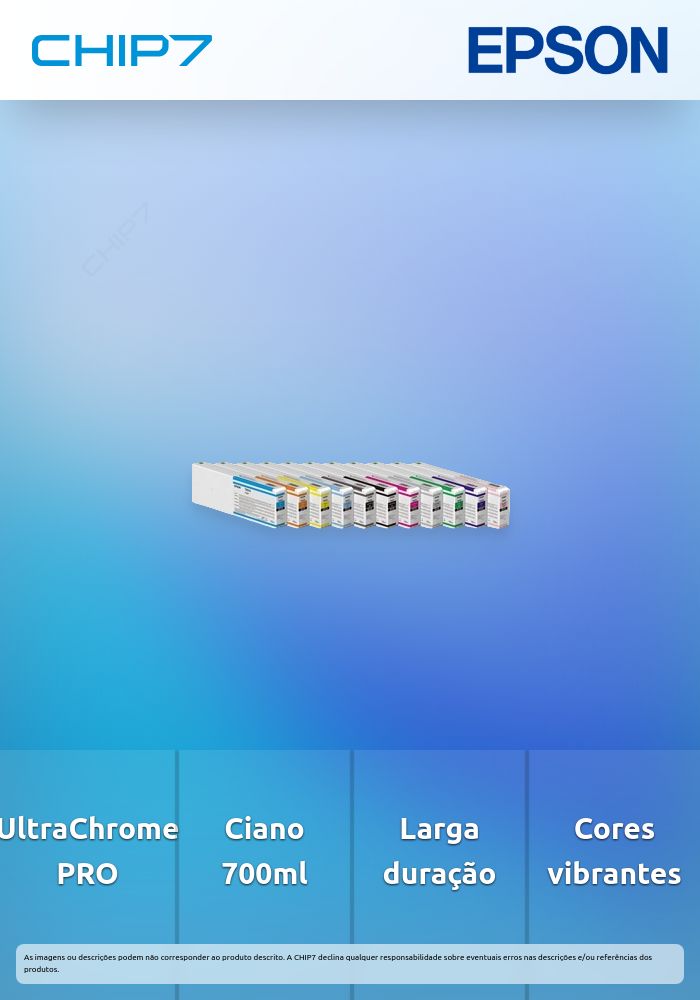 Singlepack Cyan T44J240 UltraChrome PRO 12 700ml
