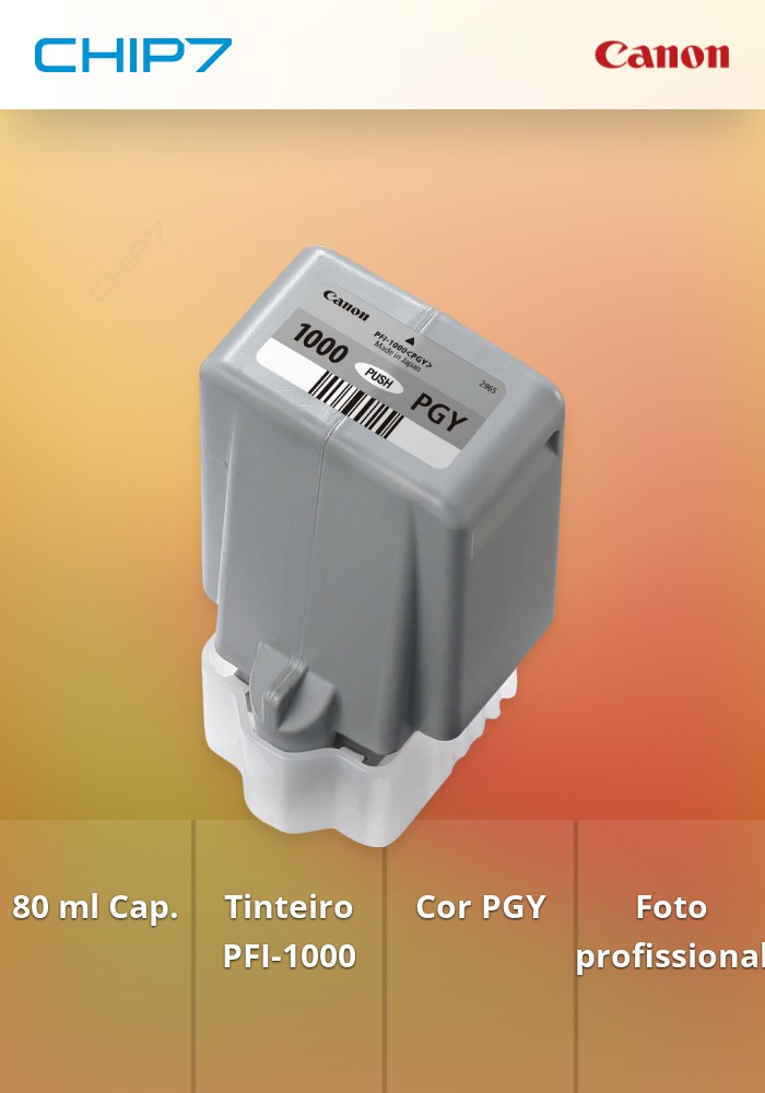 Tinteiro PFI-1000 de 80 ml PGY
