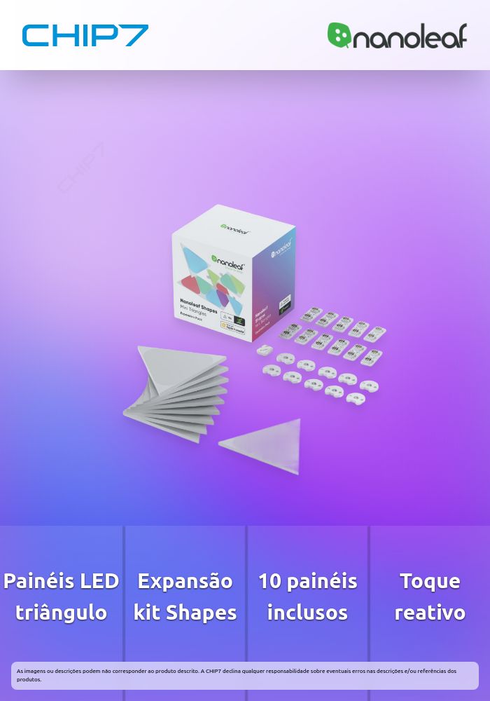Nanoleaf - Shapes Triangles Mini Expansion Pck (10 panels)