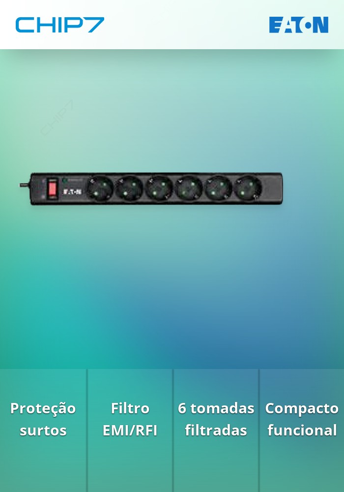 Protection Strip 6 - Bloco de 6 tomadas filtradas