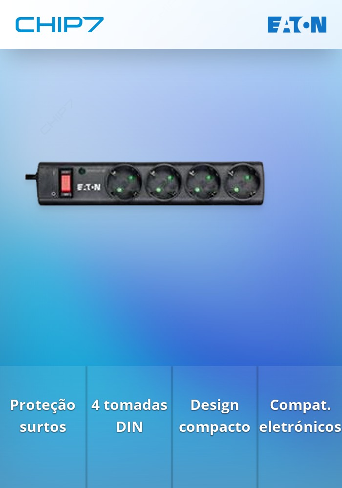 Protection Strip 4 - Bloco de 4 tomadas filtradas | CHIP7