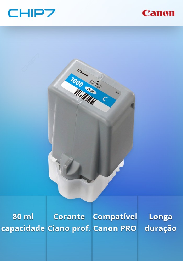 Tinteiro PFI-1000 de 80 ml C