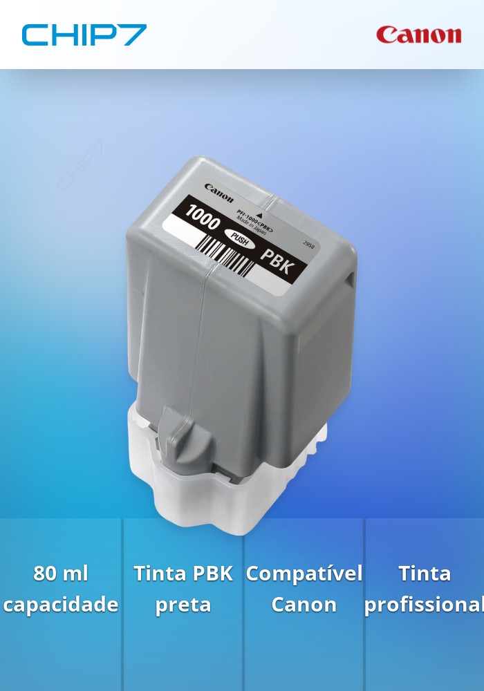 Tinteiro PFI-1000 de 80 ml PBK