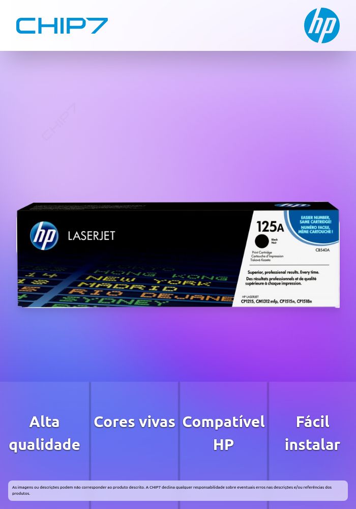 HP Color LaserJet CB540A Black Print Cartridge with ColorSphere Toner