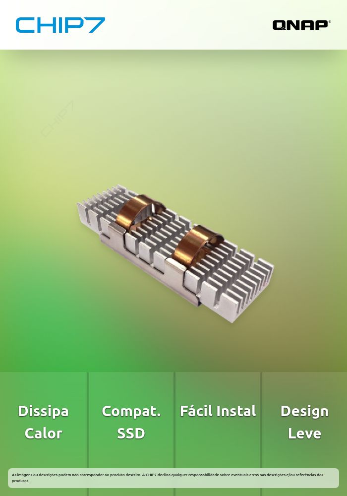 QNAP Heatsink for M.2 SSD Module 68 x 19.8 x 1 mm Dark Green 2 PCs