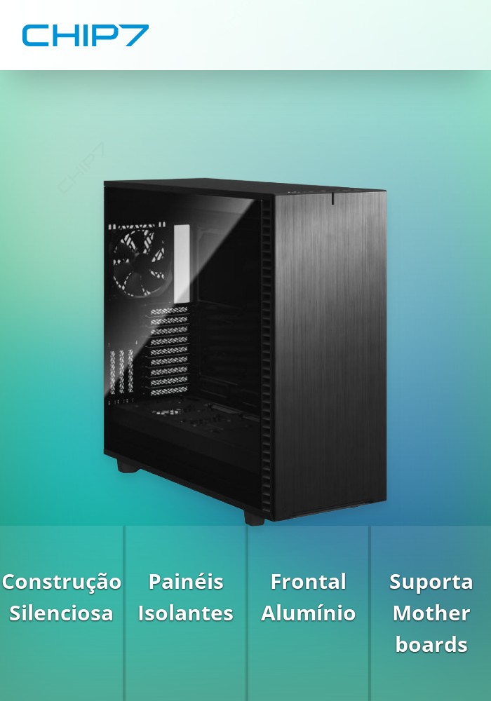 Caixa E-ATX Fractal Design Define 7 XL Black Dark TG