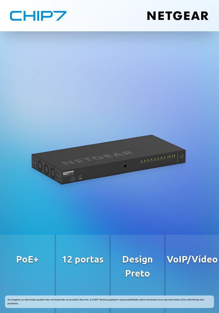 Switch de Rede NETGEAR M4250-10G2XF-PoE+ | Preto