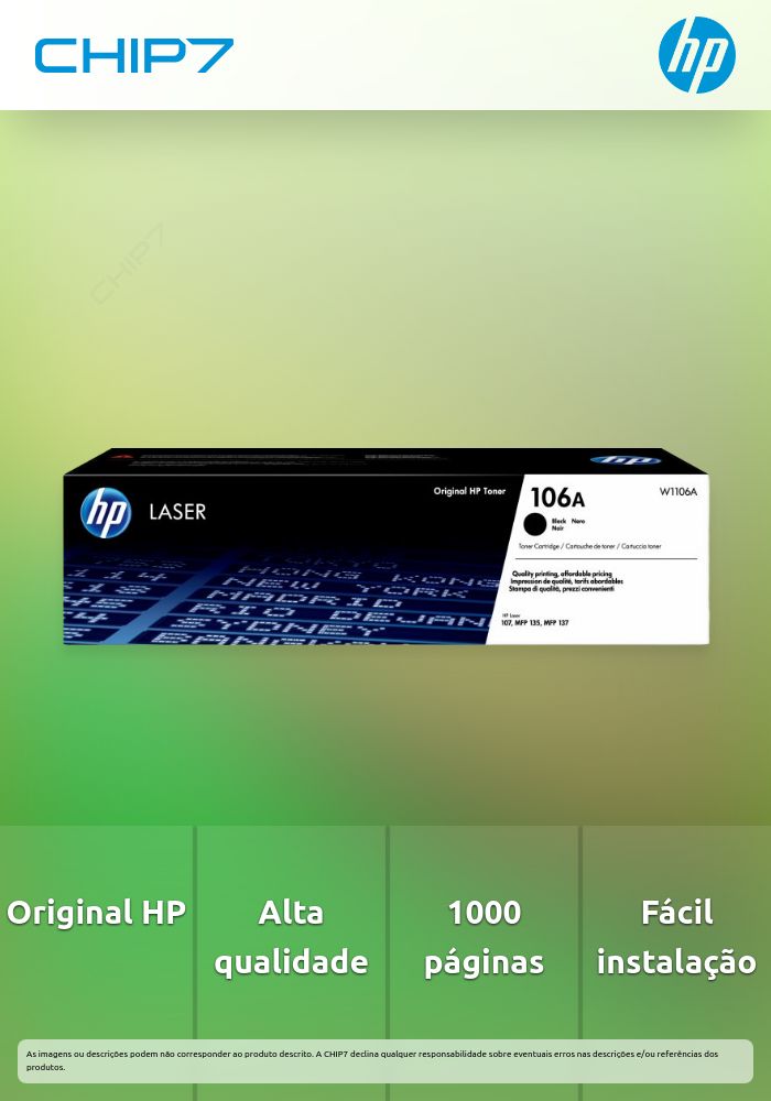 HP 106A Black Original Laser Toner Cartridge